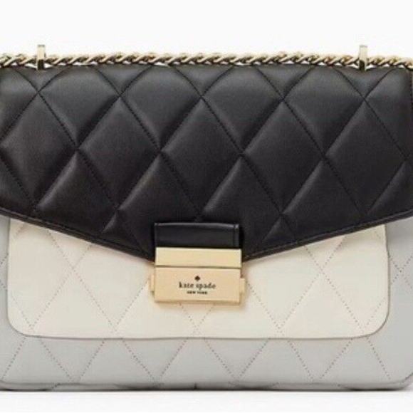 NWT Kate Spade ♠️ CAREY Colorblock Quilted Leather Bag #KA762 - Picture 1 of 6